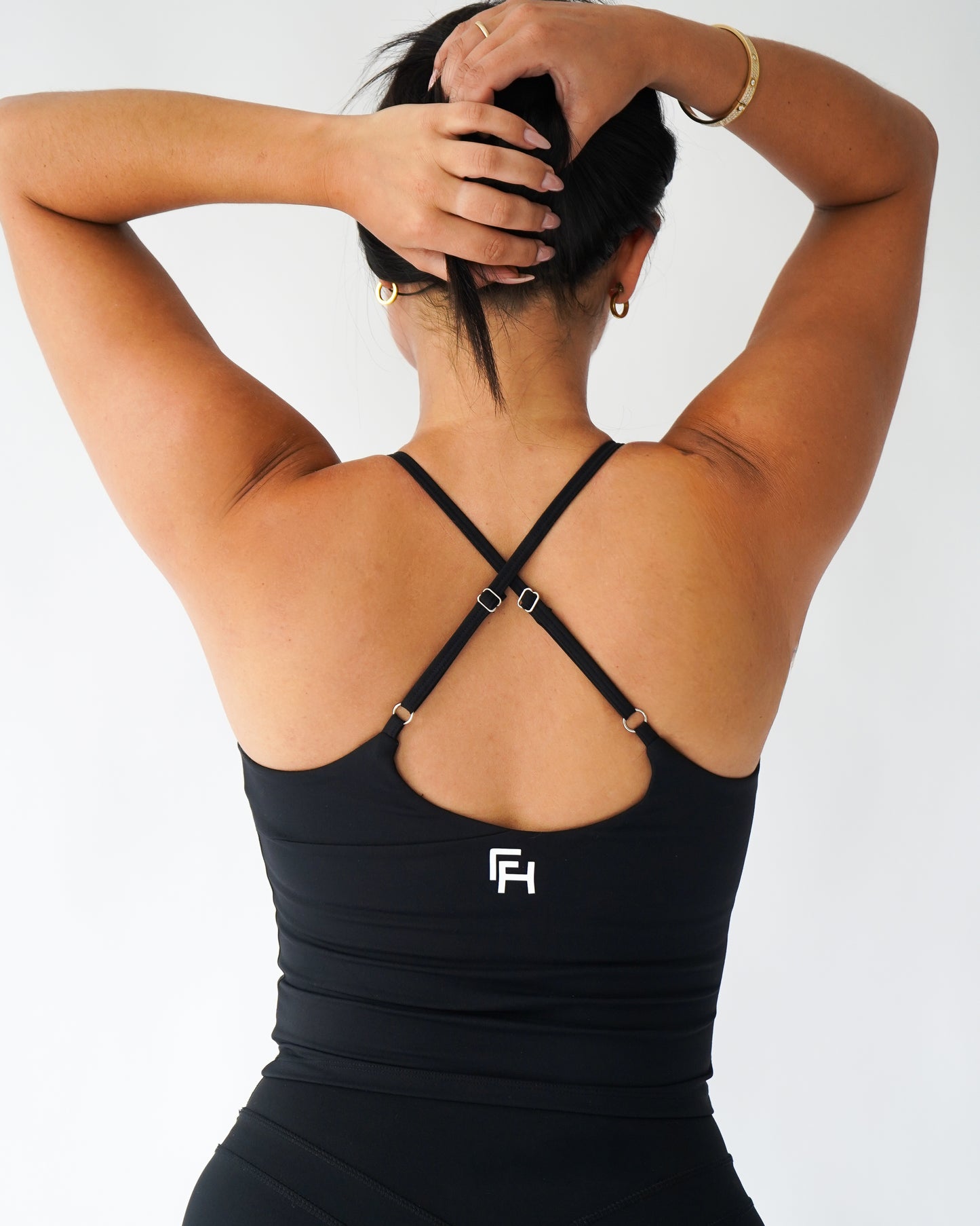 Effortless Adjustable Tank Top - Black