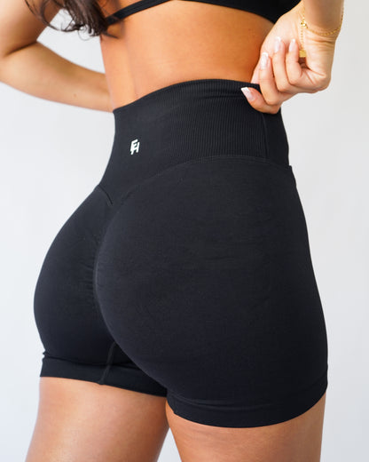 Enhance Contour V-Waist Shorts 4" - Black