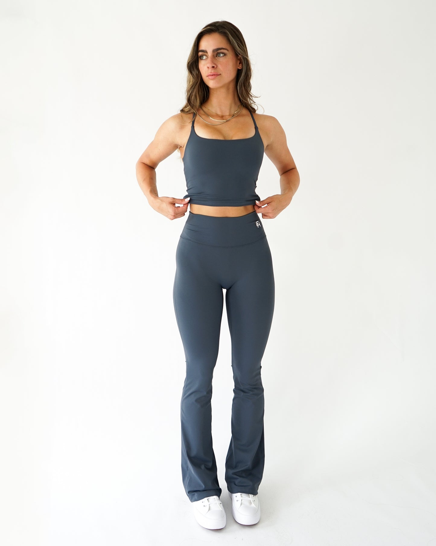 Impact Flare Leggings - Stone