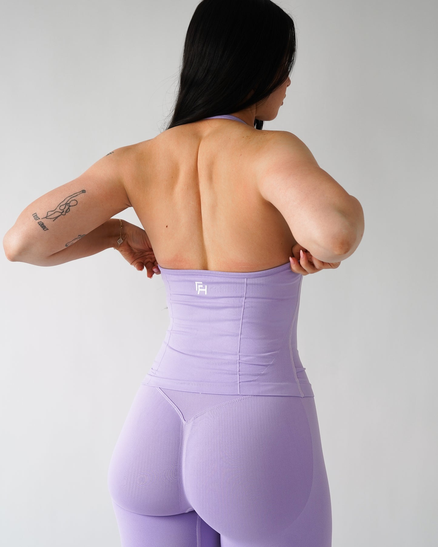 Ascend Halter Tank Top - Lilac