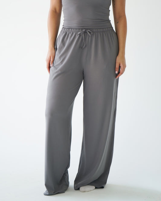 Cloud Wide Leg Pants - Dove
