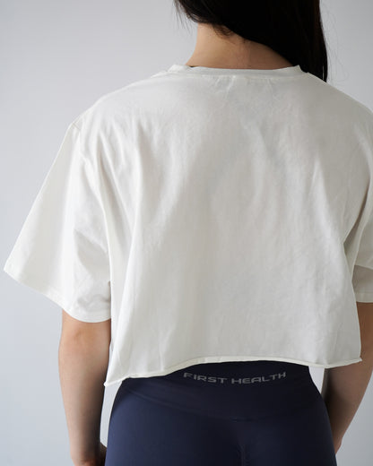 VITAL CROP TEE - White