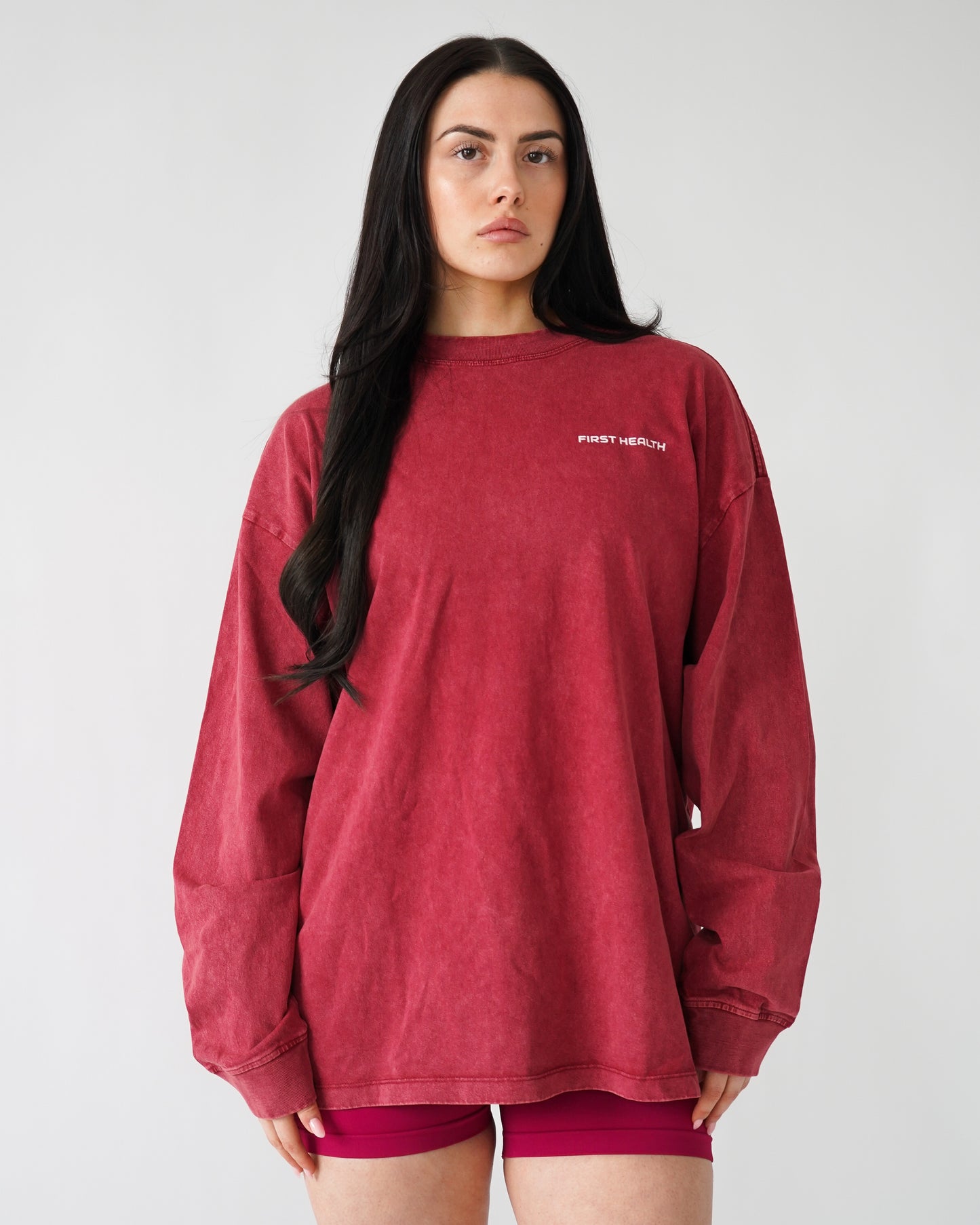 Lifting Club Long Sleeve - Crimson