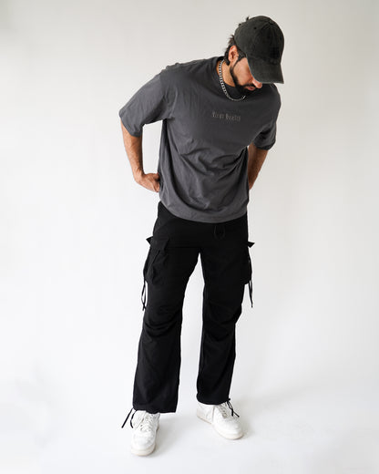 Parachute Cargo Joggers - Black
