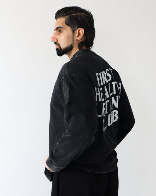 Lifting Club Long Sleeve - Charcoal