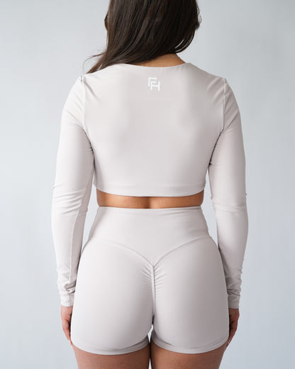 UltraSoft Crop Long Sleeve - Buttercream
