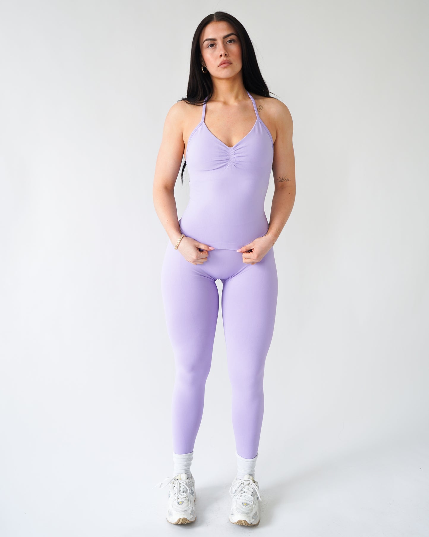 Ascend Halter Tank Top - Lilac