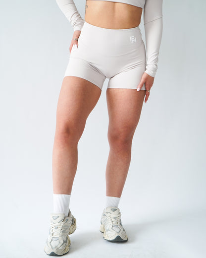 UltraSoft Mid Rise Shorts  4.5" - Buttercream