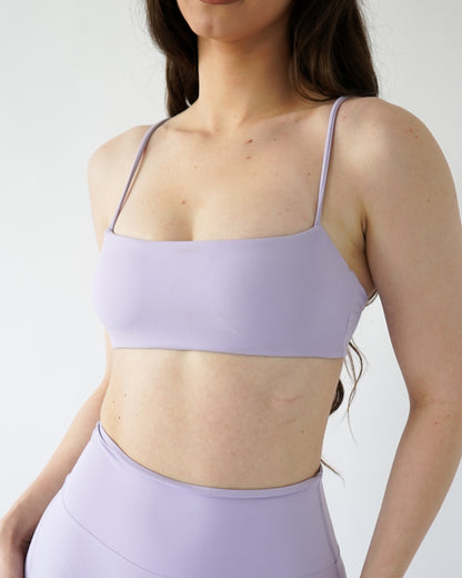 Define Bandeau Sports Bra - Lilac