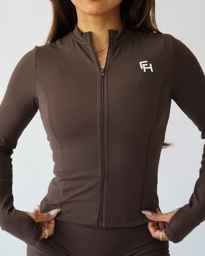 Butter Zip Up - Espresso