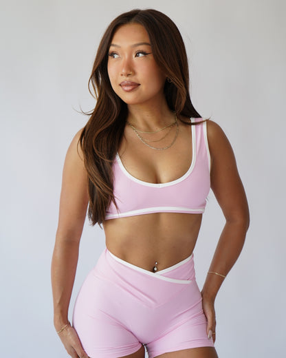 Contrast Sports Bra - Sugar