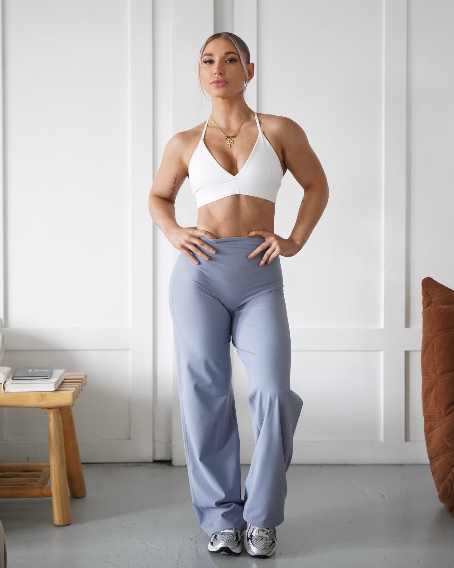 Hatha Straight Leg Pants - Dusty Blue