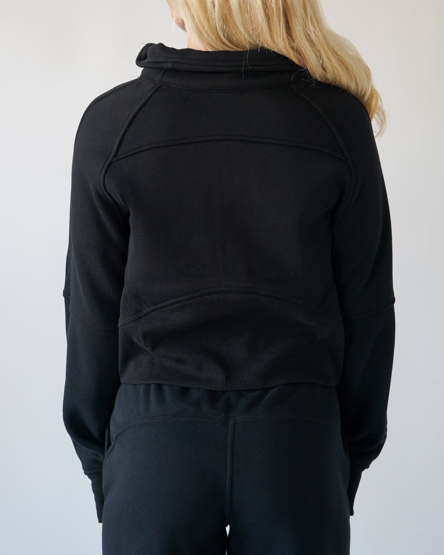 Lounge Half-Zip Sweatshirt - Black