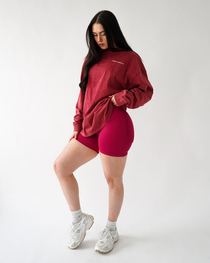 Lifting Club Long Sleeve - Crimson