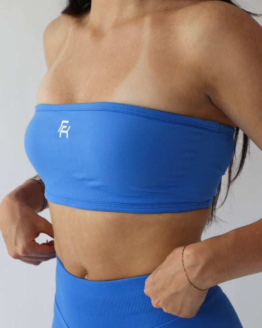 Ascend Bandeau Sports Bra - Blueberry