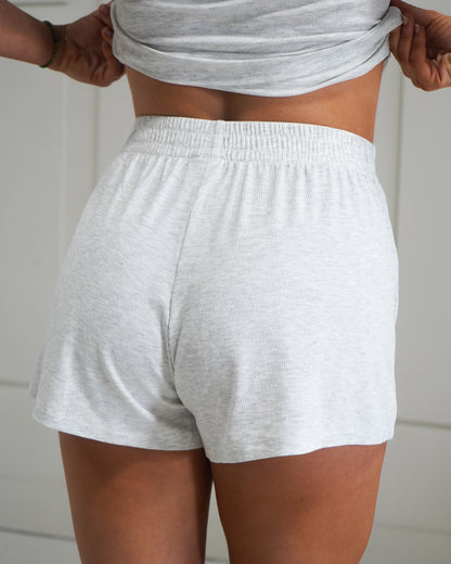 Luxe Lounge Shorts - Heather Gray