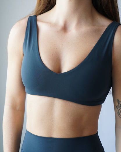 Hatha Sports Bra - Navy