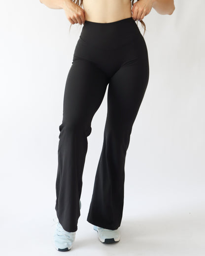 UltraSoft Mid Rise Flare Leggings - Black