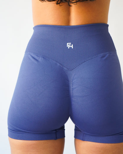 Enhance Contour V-Waist Shorts 4" - Navy