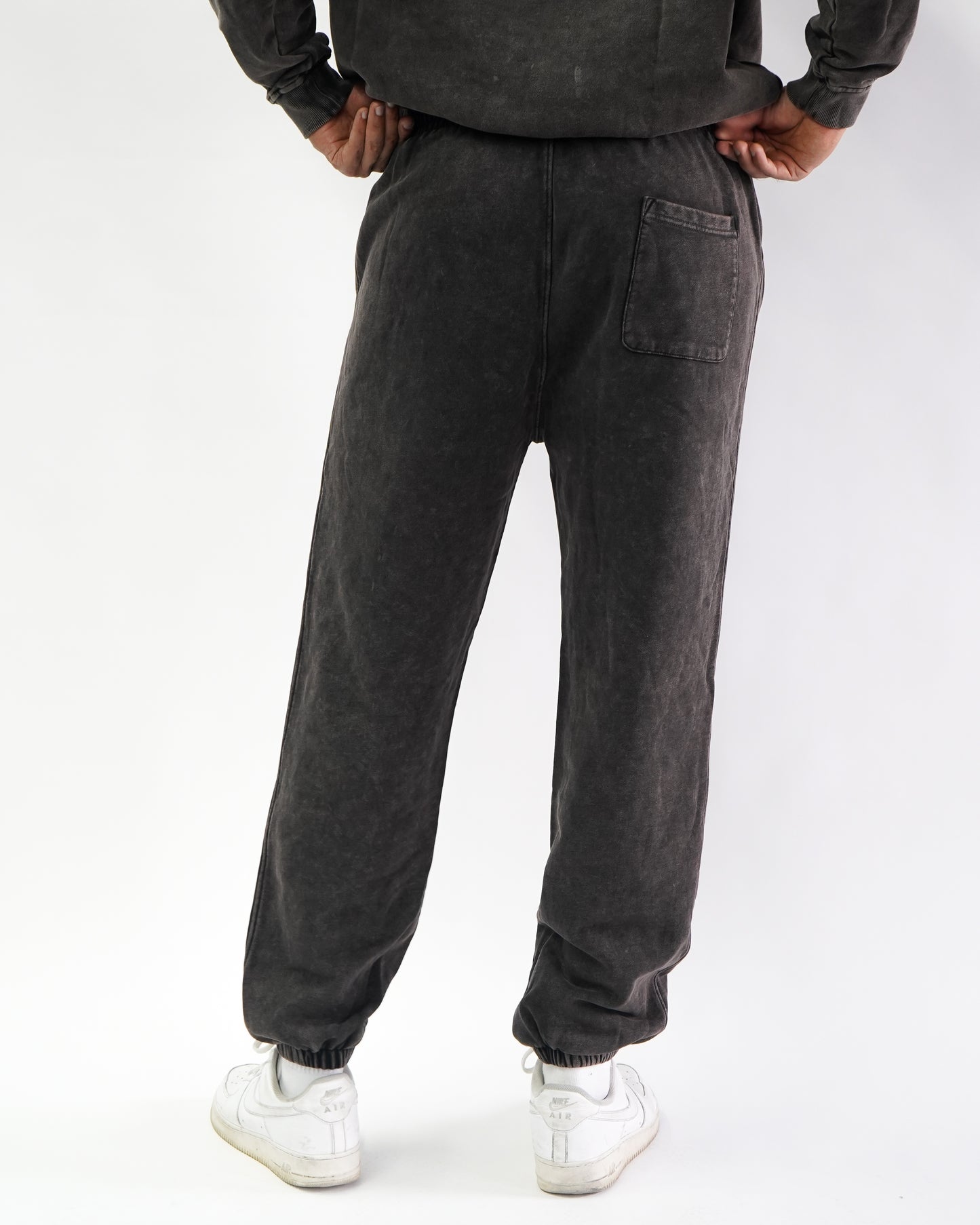 Acid Wash Joggers - Espresso