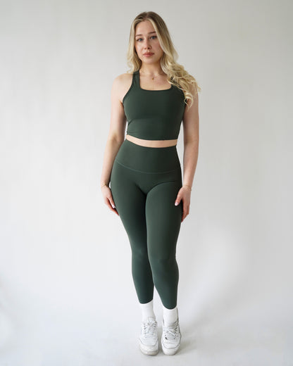 PERFORMANCE RACERBACK TOP - Forest