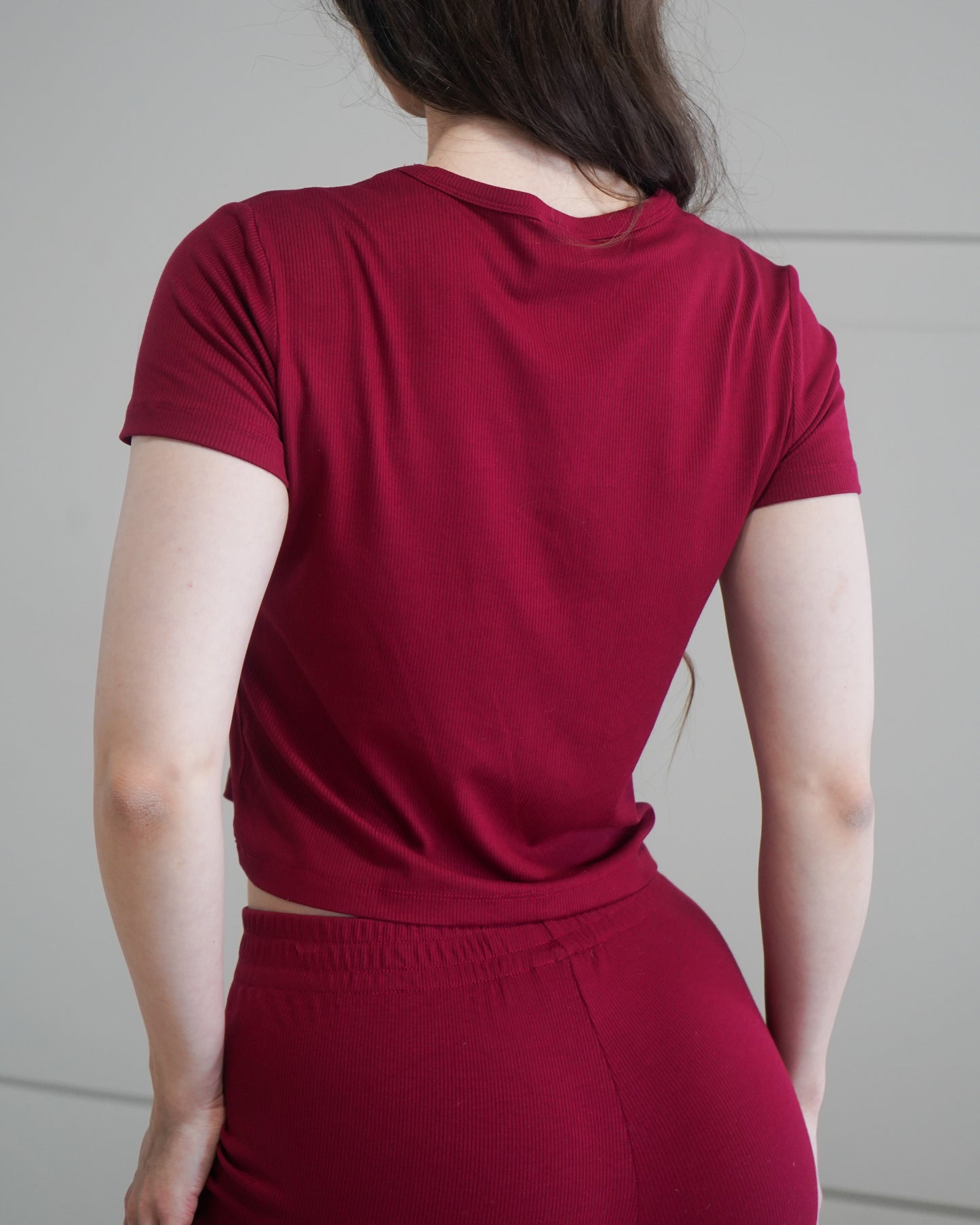 Luxe Lounge T-Shirt - Cherry