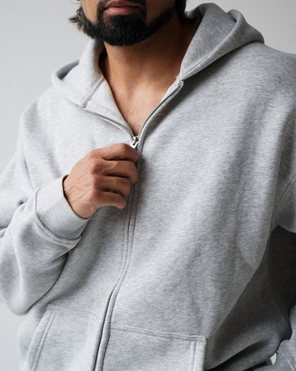 Reset Zip-Up Hoodie - Heather Gray