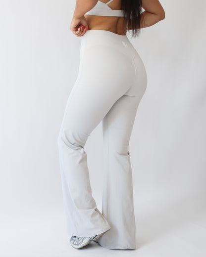 UltraSoft Mid Rise Flare Leggings  - Buttercream