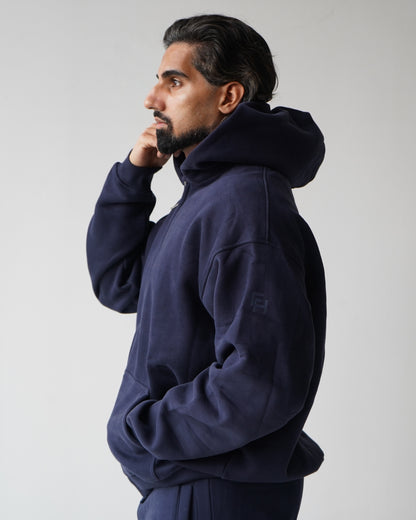 Reset Zip-Up Hoodie - Navy