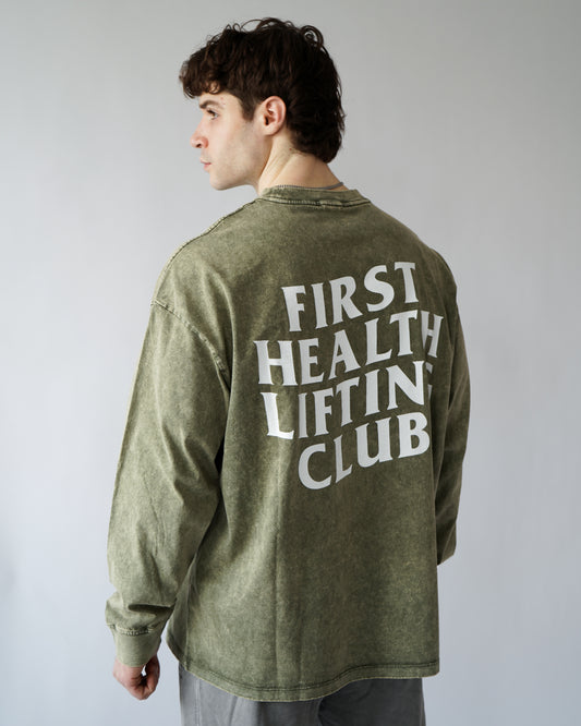 Lifting Club Long Sleeve - Olive