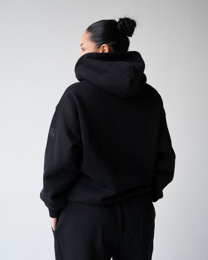 Reset Zip-Up Hoodie - Black