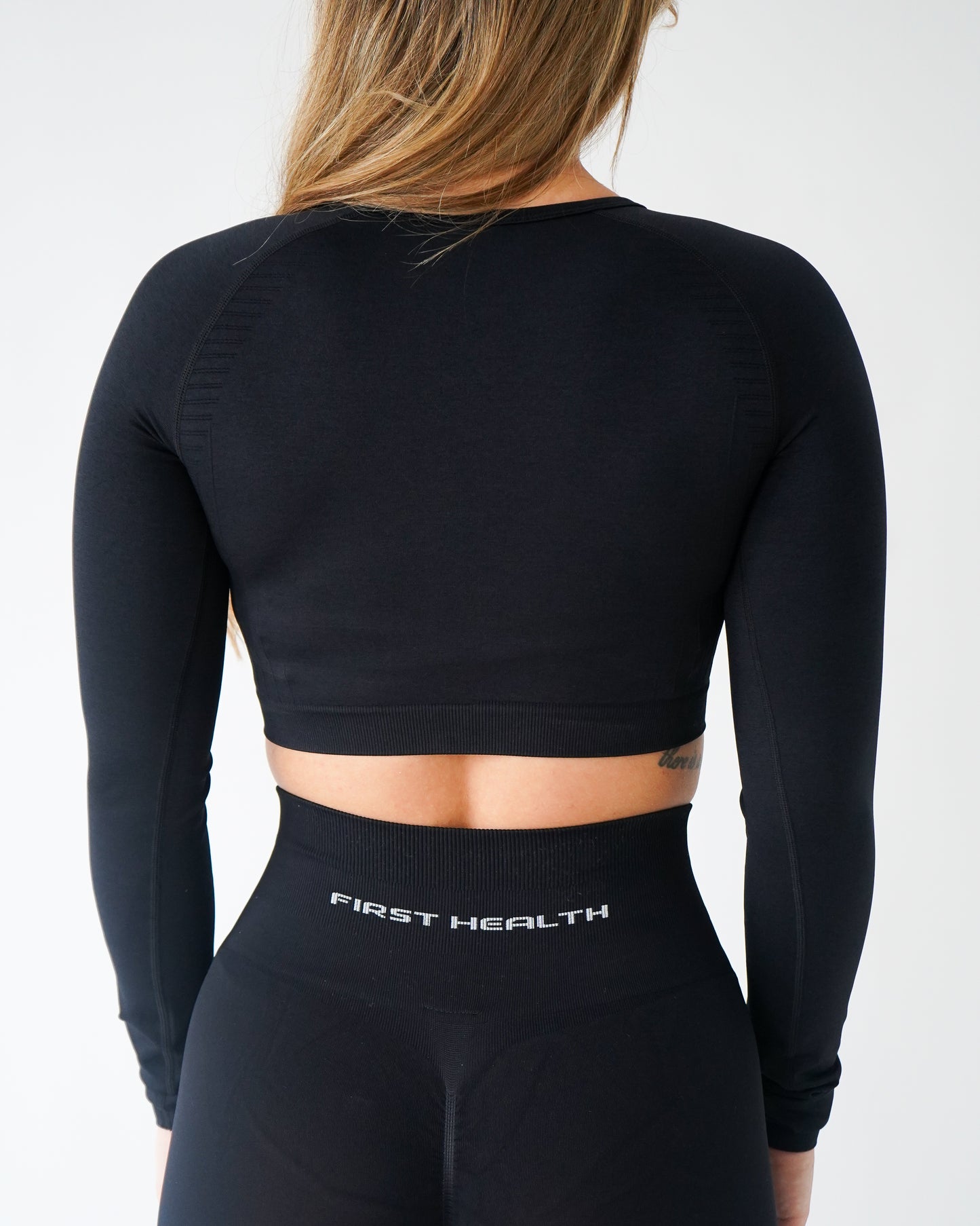Enhance Cropped Long Sleeve - Licorice