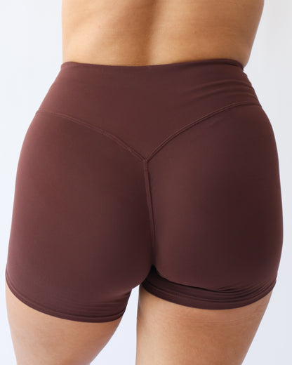 UltraSoft Mid Rise Shorts  4.5" - Espresso