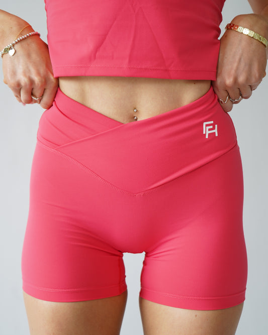 Onyx V Waist Biker Shorts 5” - Fruit Punch