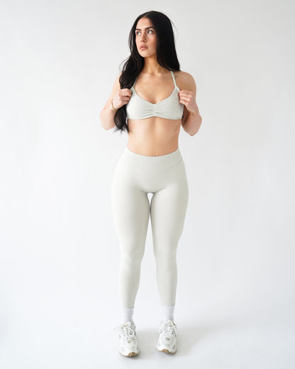 Ascend Halter Sports Bra - Slate