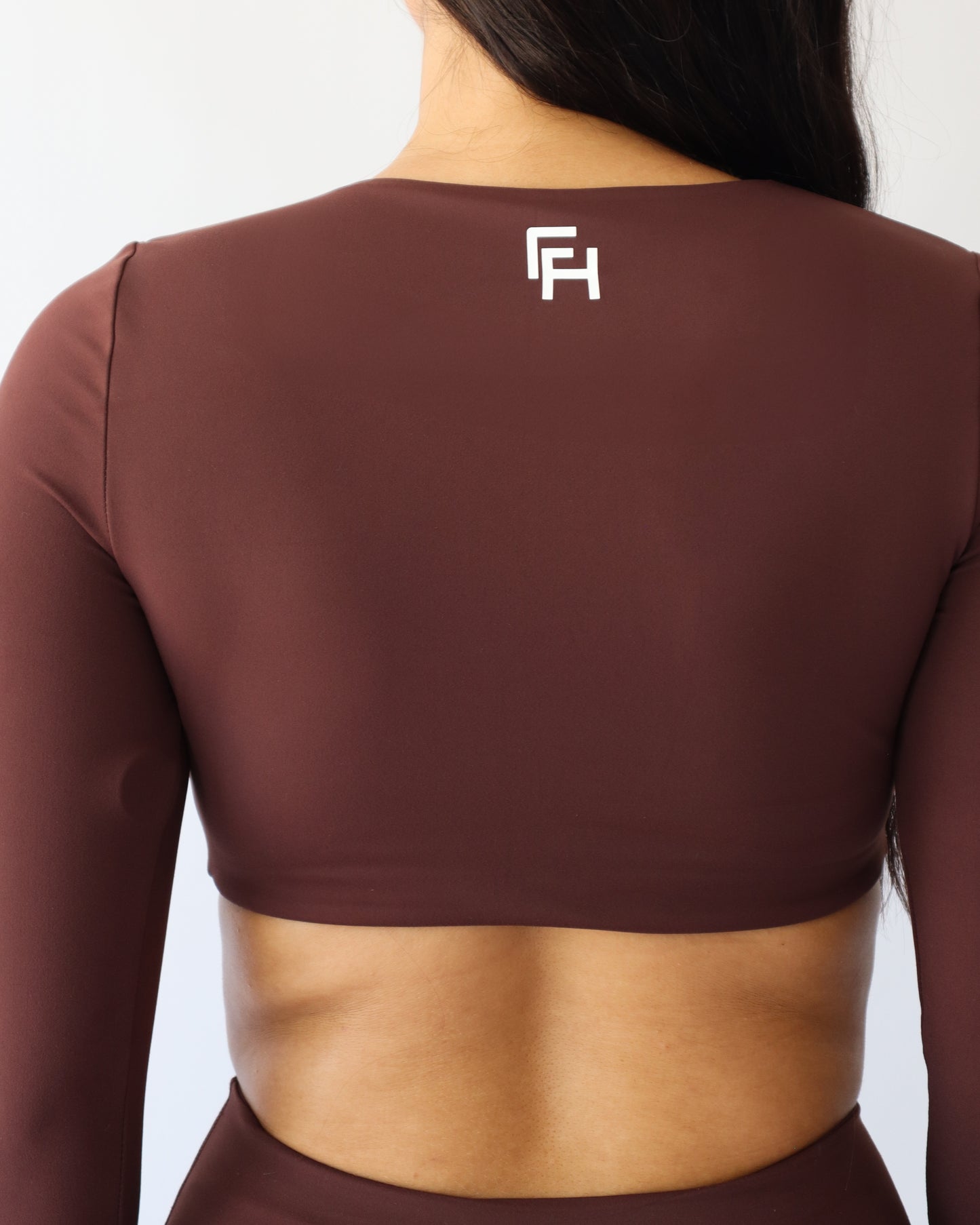 UltraSoft Crop Long Sleeve - Espresso