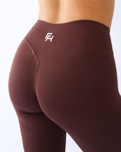 UltraSoft Mid Rise Flare Leggings - Espresso