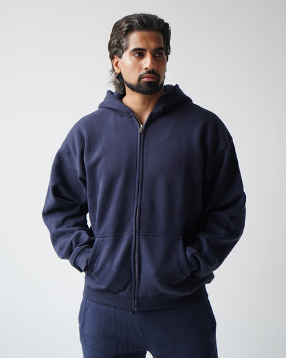 Reset Zip-Up Hoodie - Navy