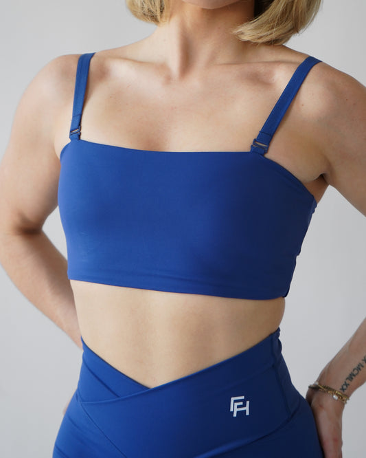 Onyx Adjustable Tube Bra - Denim