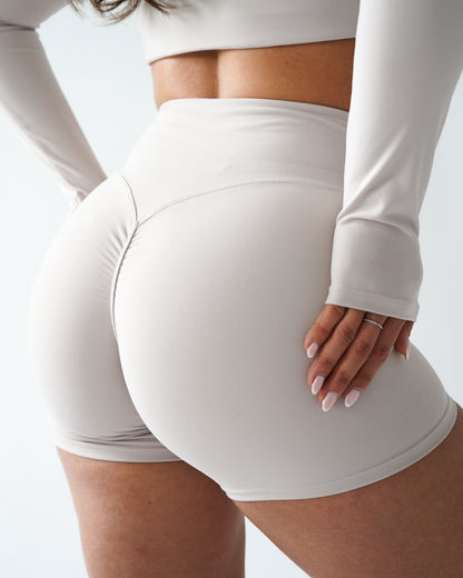UltraSoft Mid Rise Shorts  4.5" - Buttercream