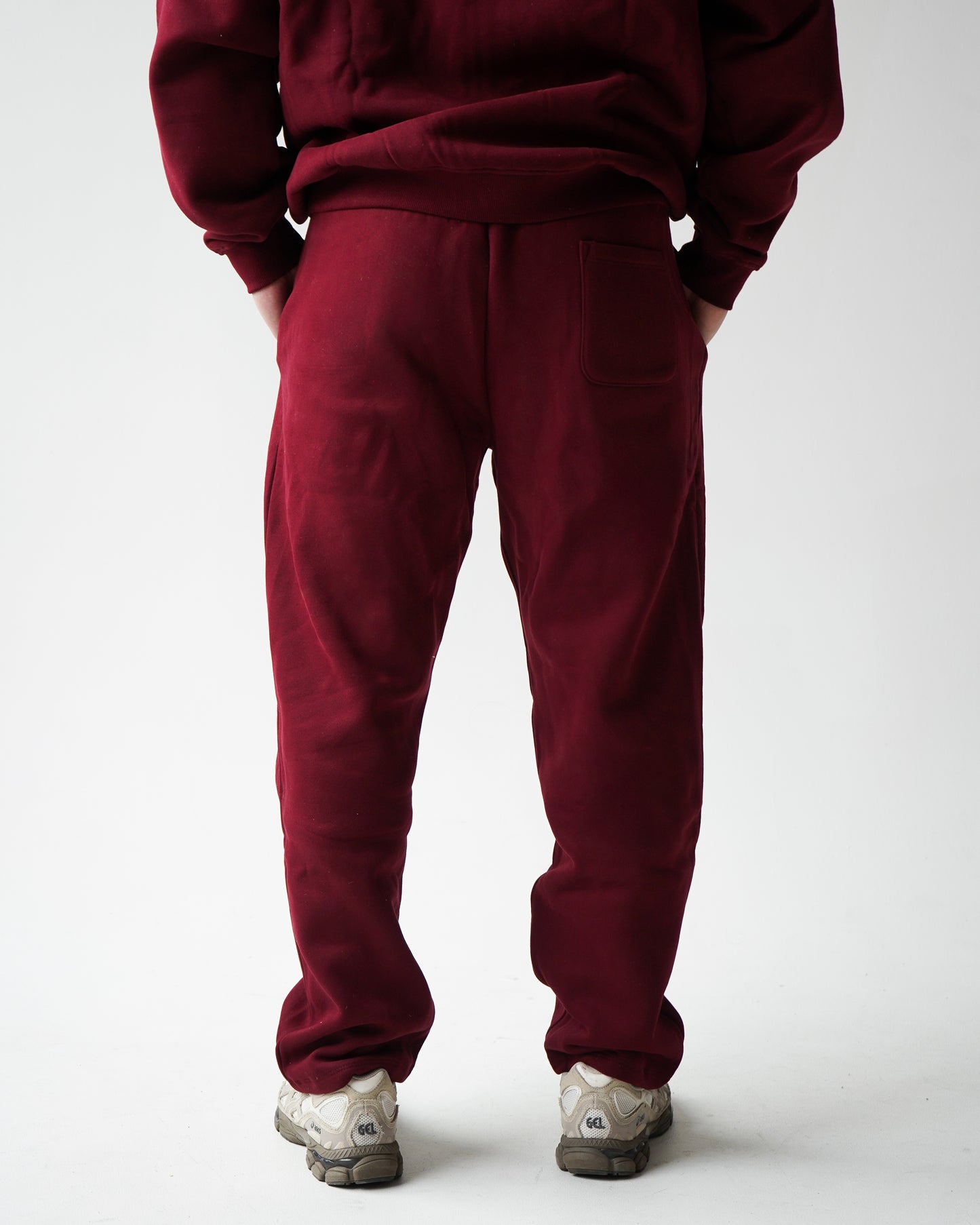 Reset Straight-Leg Sweatpants - Burgundy