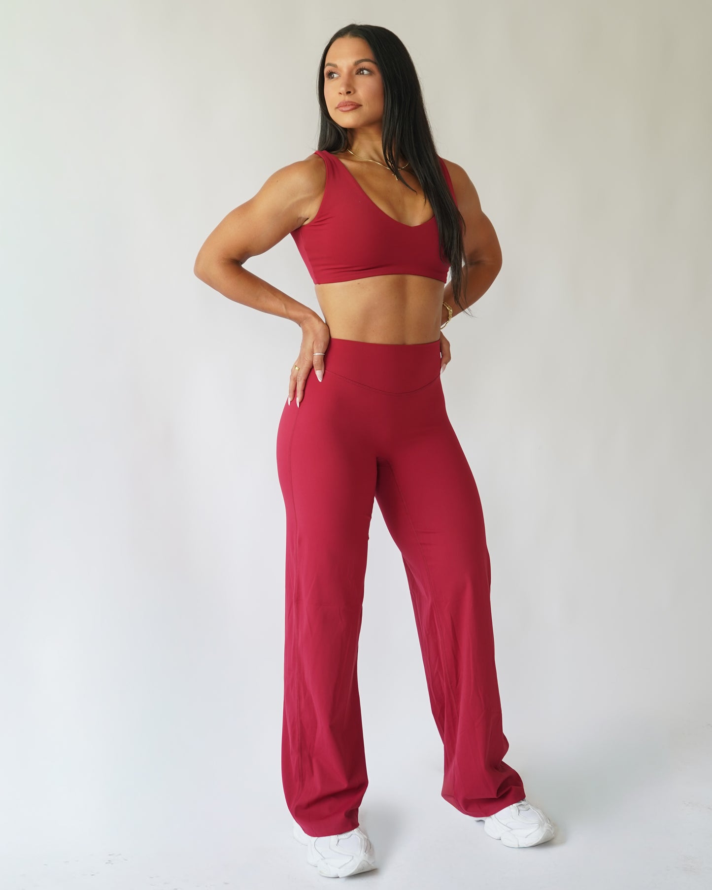 Hatha Sports Bra - Merlot