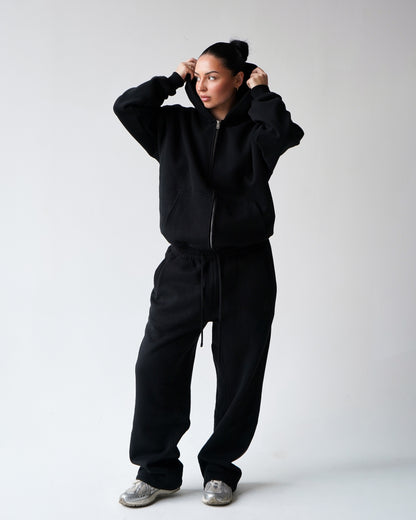 Reset Straight-Leg Sweatpants - Black