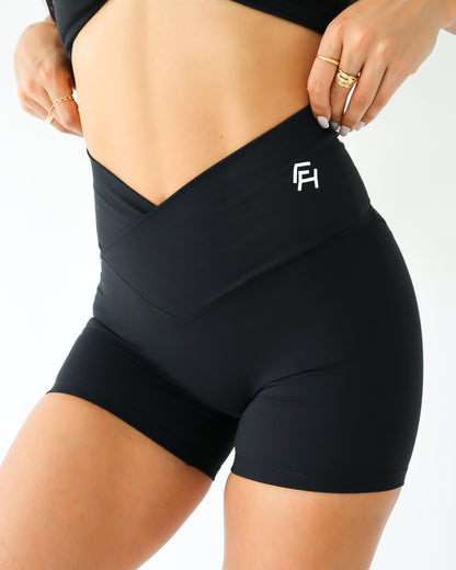 Onyx Biker Shorts 5” - Raven